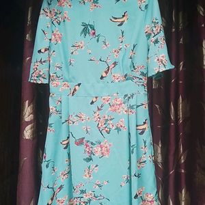 Beautiful Sea Green Dress For Girls