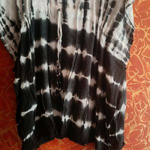 Black And White Kaftan Dress