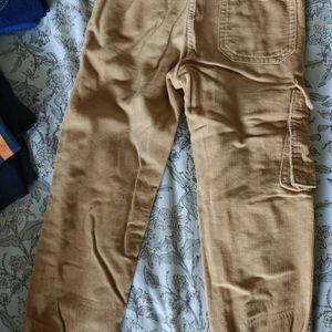 Corduroy Material Boys Joggers 5-6 Years