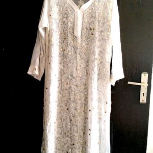 Chikankari Kurta With Gota Patti