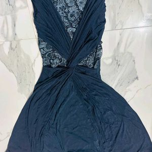 drak graish blue dress