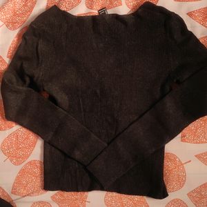 Forever 21 Charcoal Wrap Top