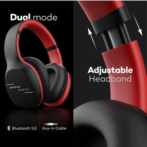 Boult Audio ProBass Wireless Headphones Black/Red