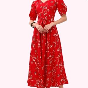 Women Long Flower Dress