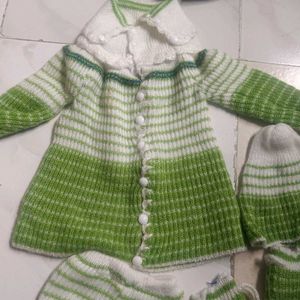 Newborn Babies Jacket Pant Set For Winter