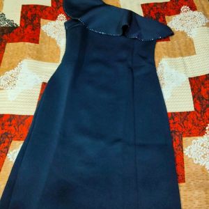 Brand New Blue Short Dress Sholder Cut