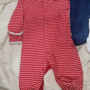 Set Of 3 Rompers- 0-3m
