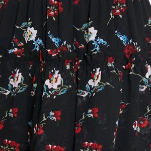 Floral Printed Georgette Skirt