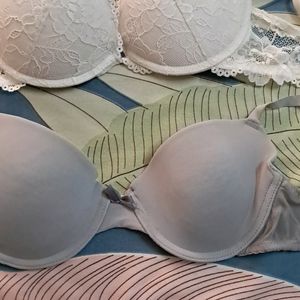 Combo Of Four Imported Fabric Bra N Panty