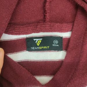 Marron Teamspirit Sweatshirt In Size XS