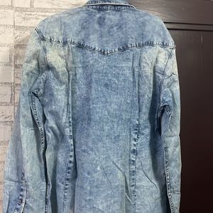 Parx Originals Blue Denim Design Shirt