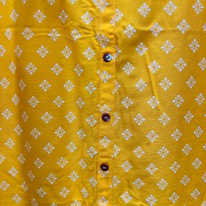 Yellow Colour Kurti For Occasion