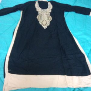 🆕 Black Attractive Kurti XXL Size