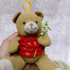 4 Inch Cute Teddy 🧸 With Hanging Hook