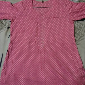 Short Pink Kurta