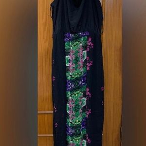 W118 Black Floral Dress