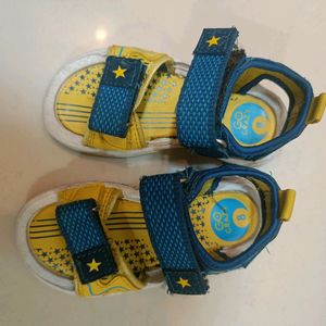 Campus Yellow Blue Sandals