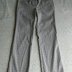 Checked Straight Trouser