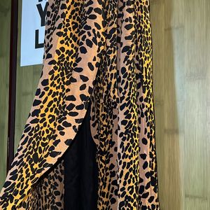 Leopard Print Wrap Dress