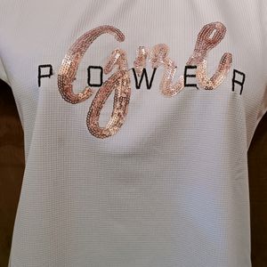 🤍 White Power Girl Tshirt