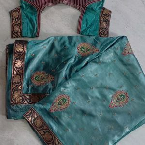 Embroidery Silk Saree