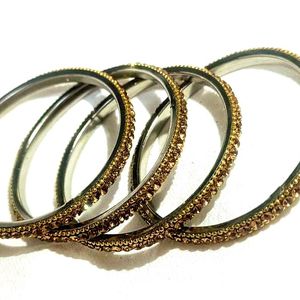 Golden Stone Bangles