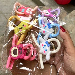 Set Of 6 Sanrio Hair Claws