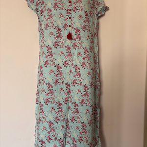 High-Low Floral Kurta