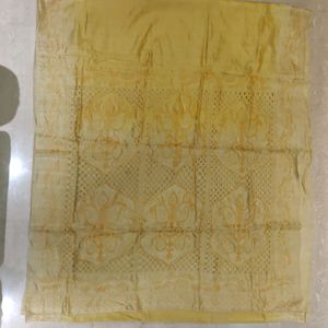 Raw Silk Saree With Cutwork Pallu