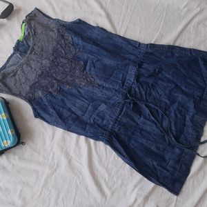 Denim Short Dress