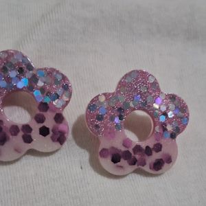 6 Unused Handmade  Resin Earings