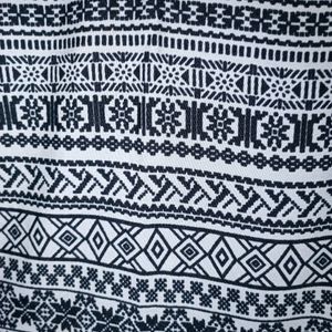 H&M Boho Printed Black And White Dress