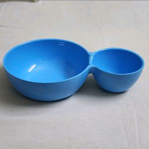 New Blue Double Chip N Dip Bowls