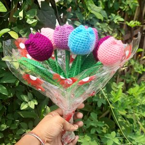 Crochet Tulip Bouquet 🌷