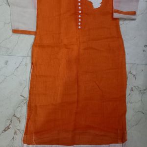 Orange Colour Kurti