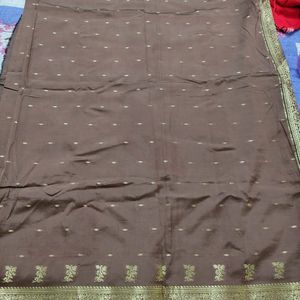 Brown Saree