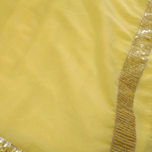 Yellow Chiffon Saree