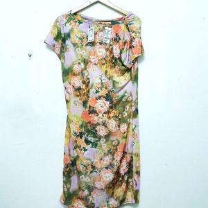 Trendy New Multi Colour Floral Print Dress