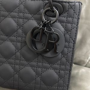 Dior Lady Matte Black Bag