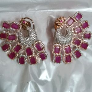 Peacock Diamond Earrings