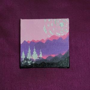 Cute Mini Canvas Scenery