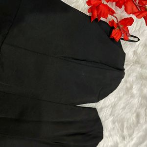 H&M Conscious Black Strapless Playsuit