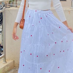 Pinteresty Heart Long Skirt❤️