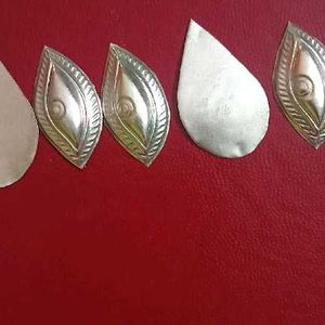 Pure Silver (Chandi) Eyes And Bindi Set Of 3