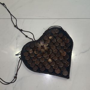 Heart Shape Brown Sling for beach