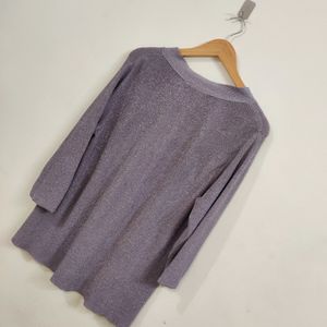 Lavender Blingy Sweater Top.