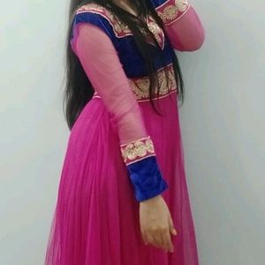 Pink Anarkali Suit