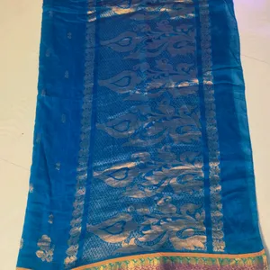 Cotton Blend Pure Gadwal Saree