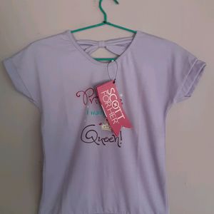 New Lilac Top With Tag For Girls(70) Cm