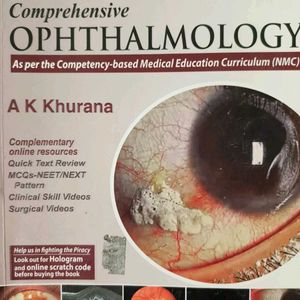 AK KHURANA -ophthalmology 8th edition